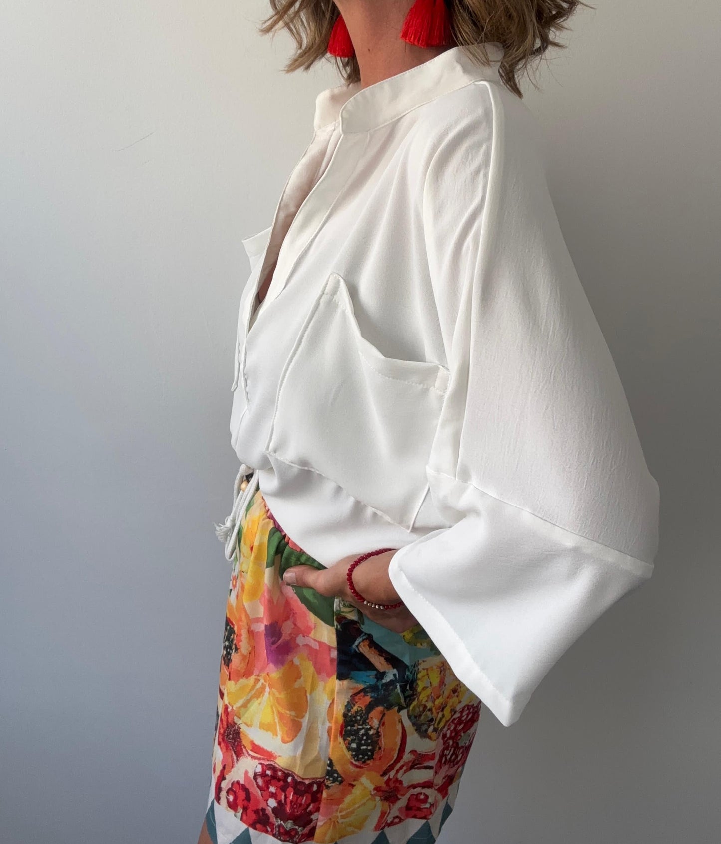 Blusa Holgada Blanca