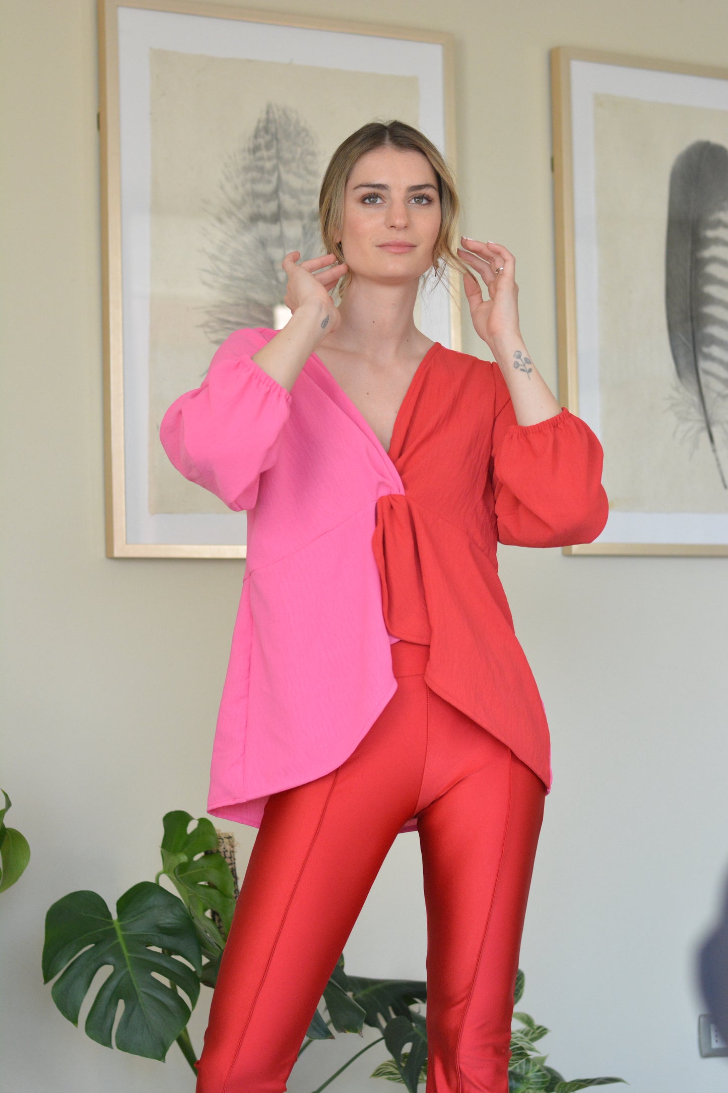 Blusa Dani Rojo/Rosado