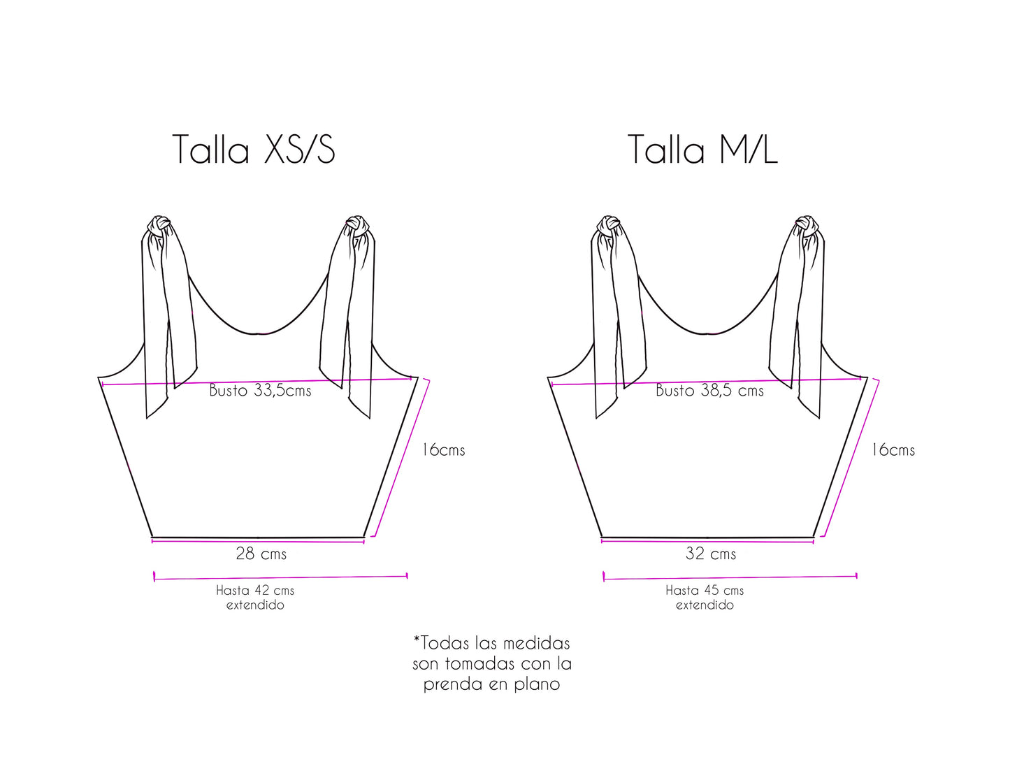 Top Moño doble Lavanda