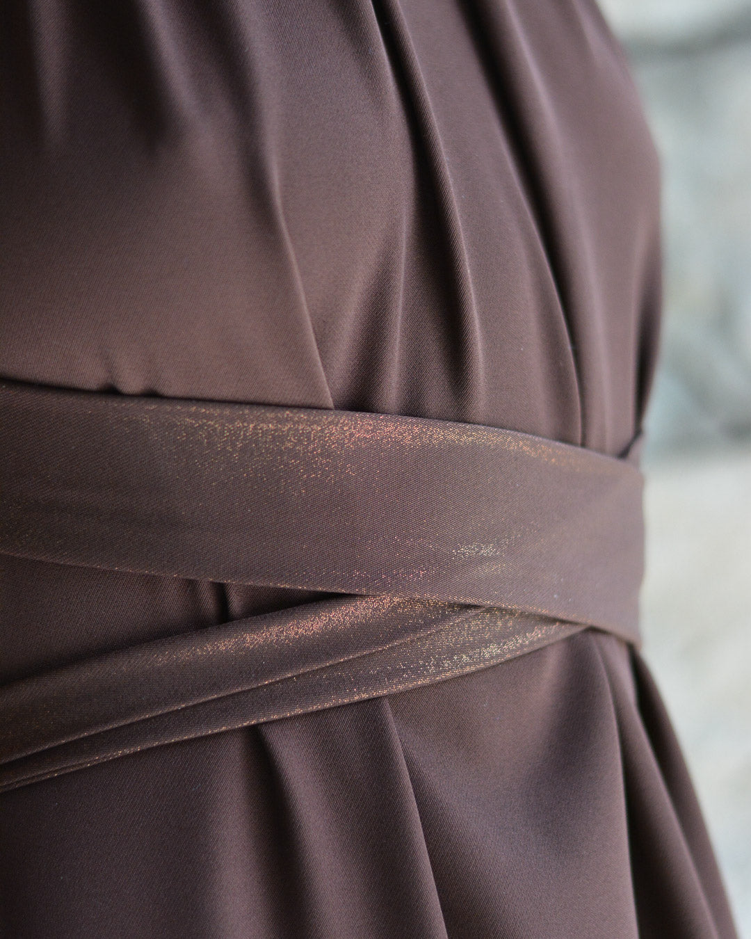 VESTIDO COLOMBA CAFÉ