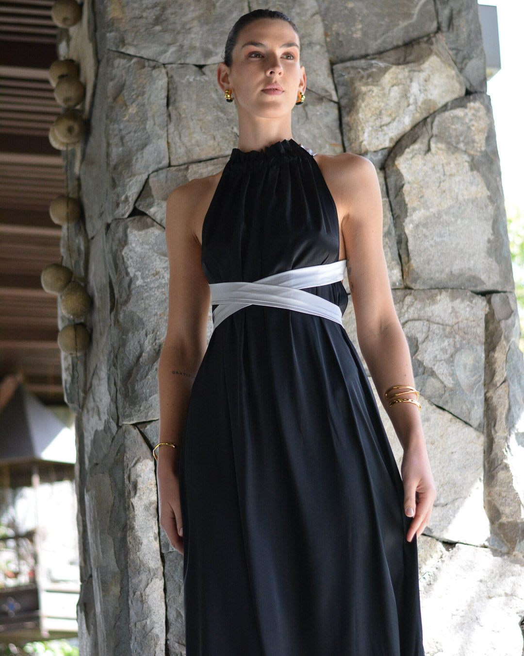 VESTIDO COLOMBA NEGRO