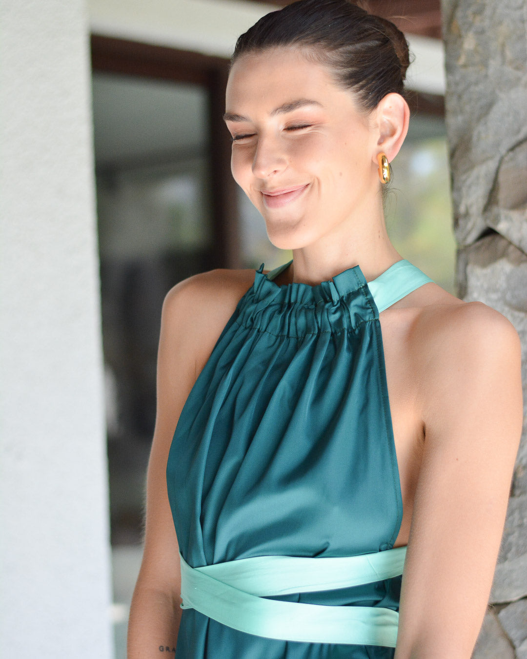 VESTIDO COLOMBA VERDE