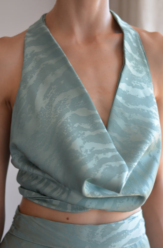 Top Lucía Zebra Menta