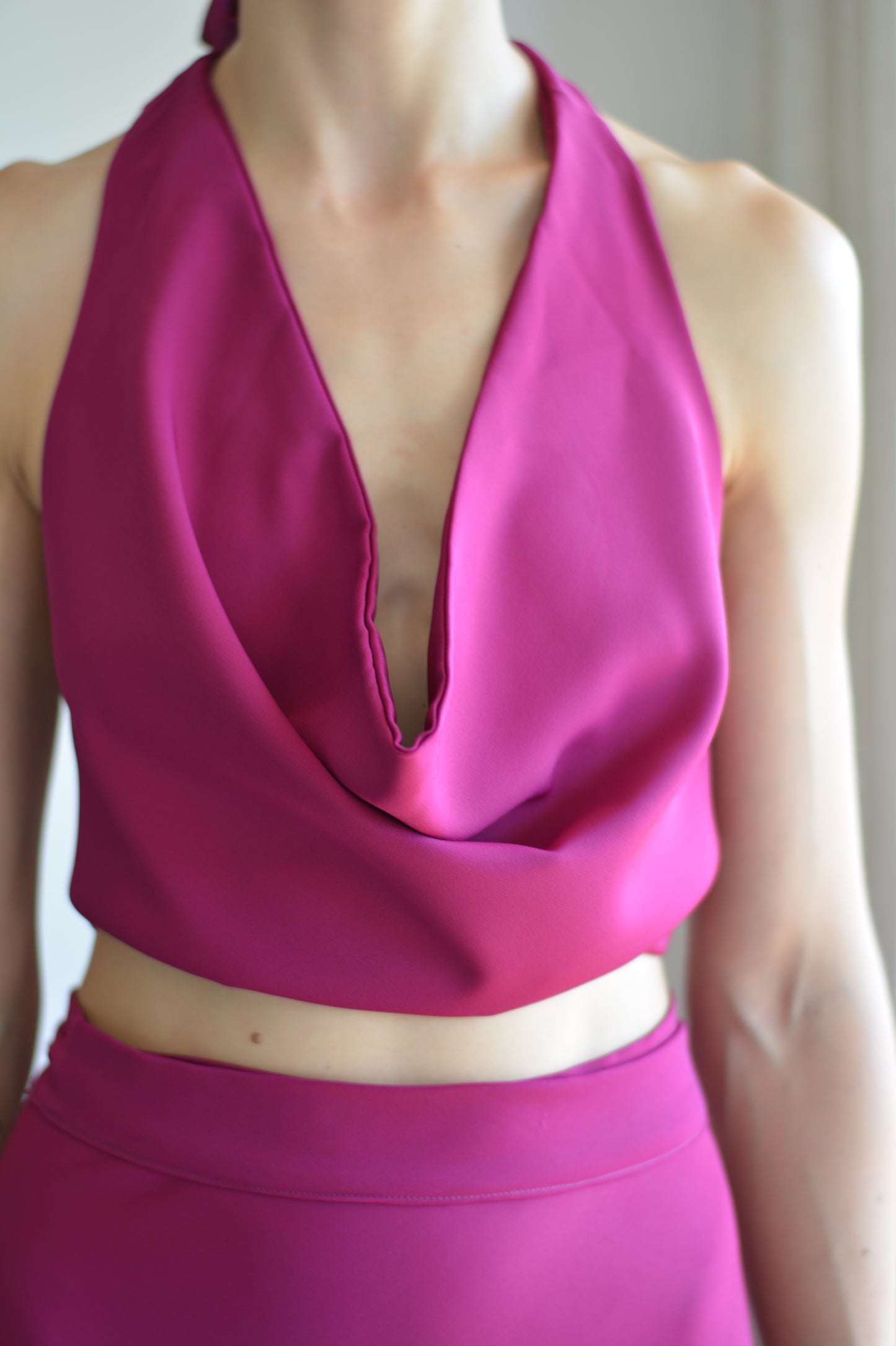 Top Lucía Crepe Magenta
