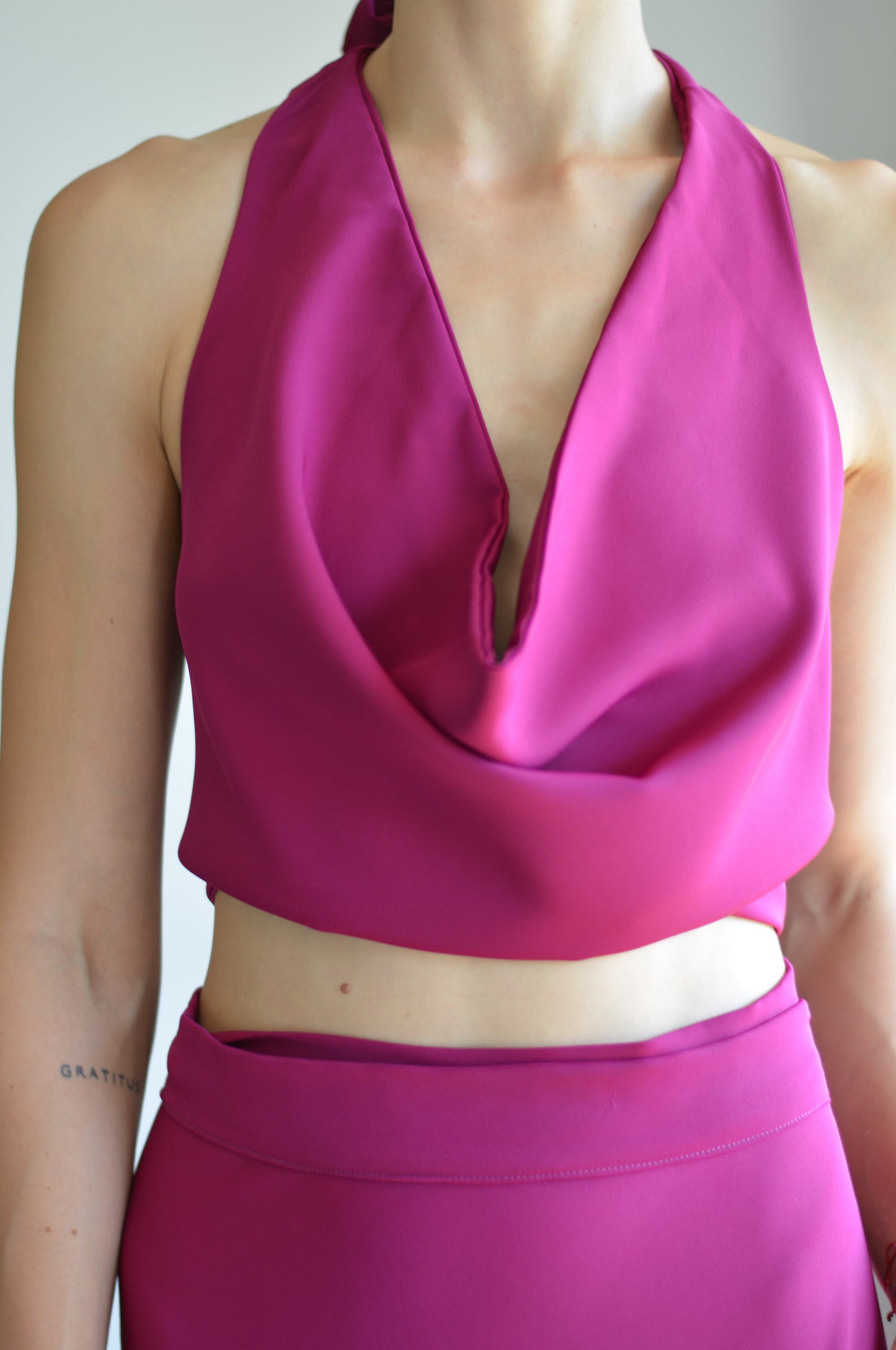 Top Lucía Crepe Magenta
