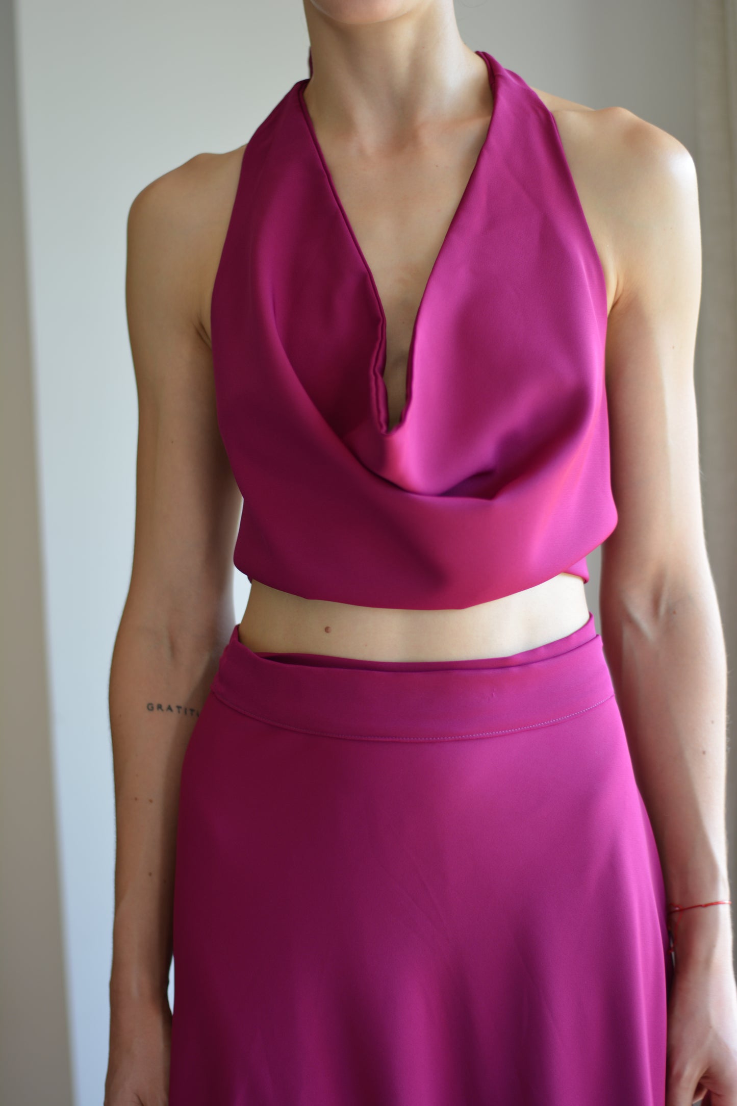 Top Lucía Crepe Magenta