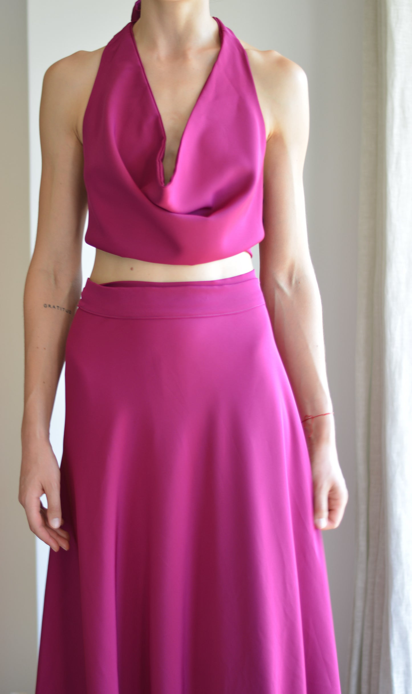 Top Lucía Crepe Magenta