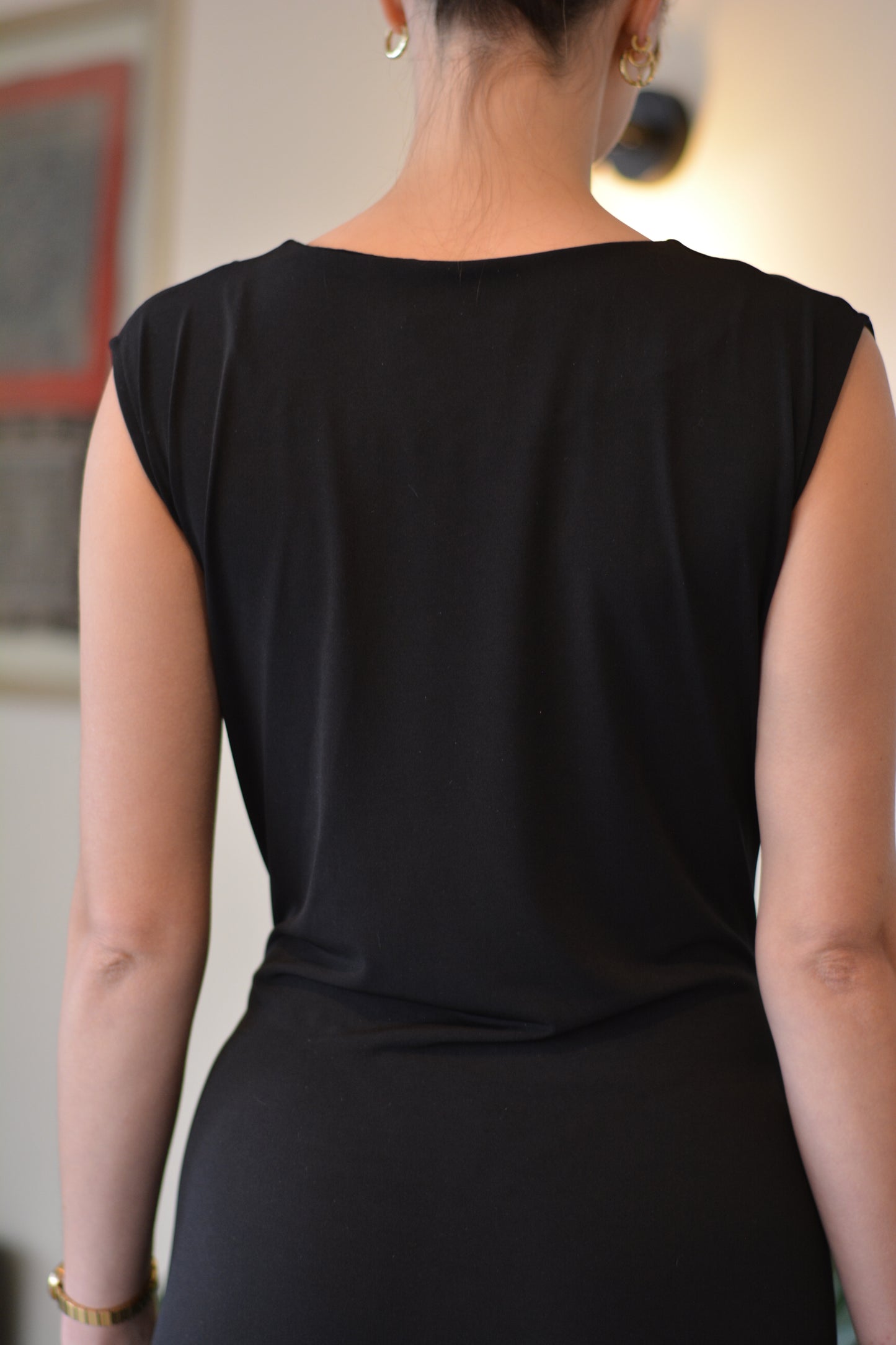 Vestido Nudo Lycra Negro