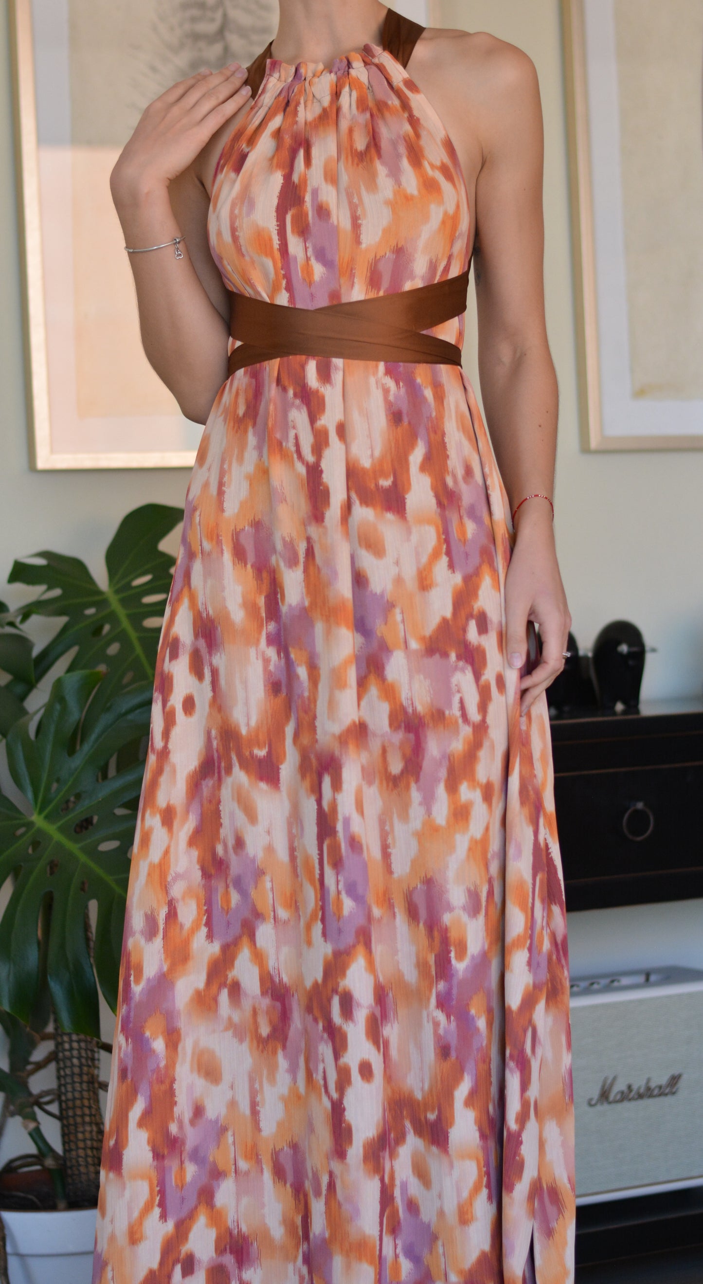 Vestido Colomba Print Terracota