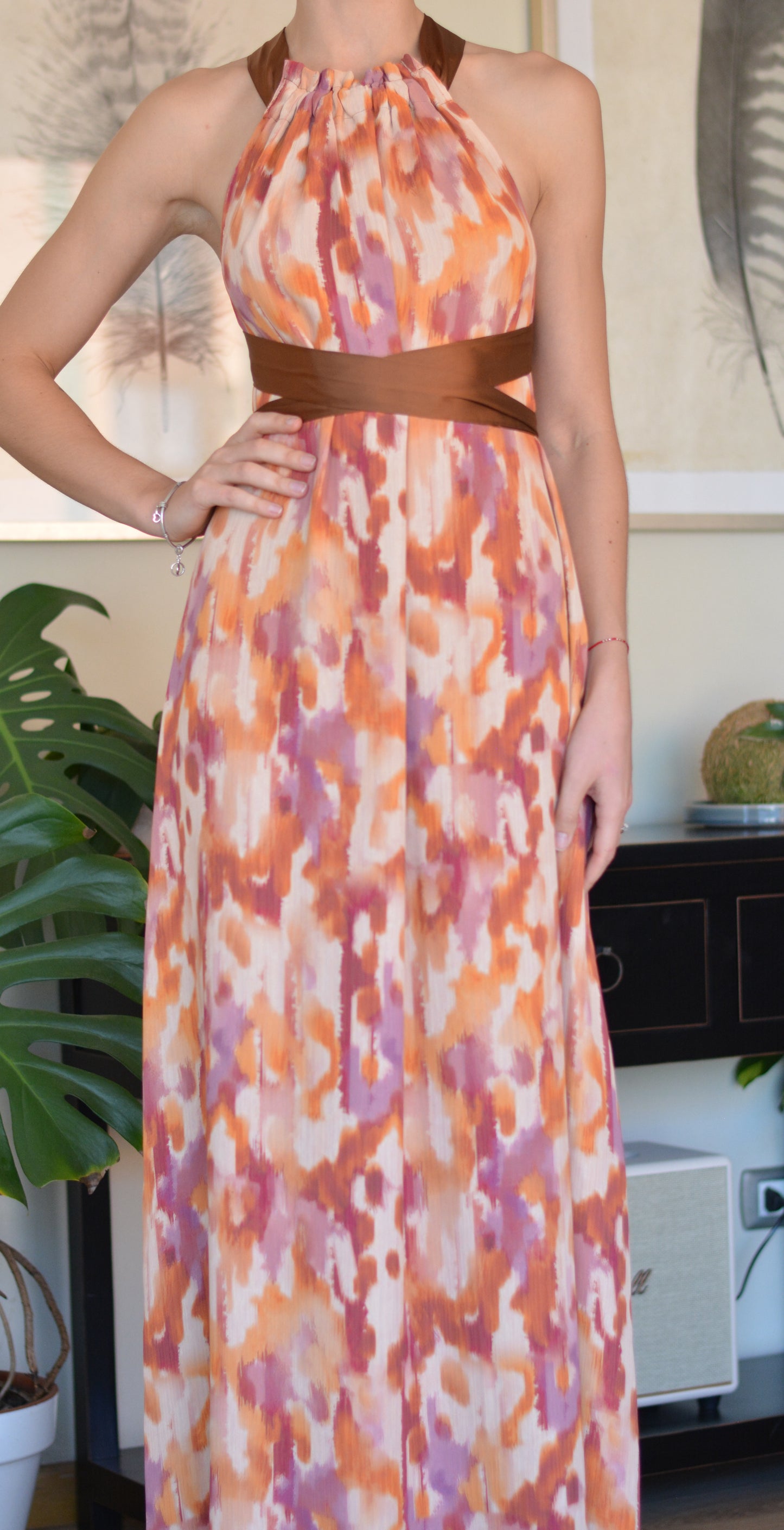 Vestido Colomba Print Terracota