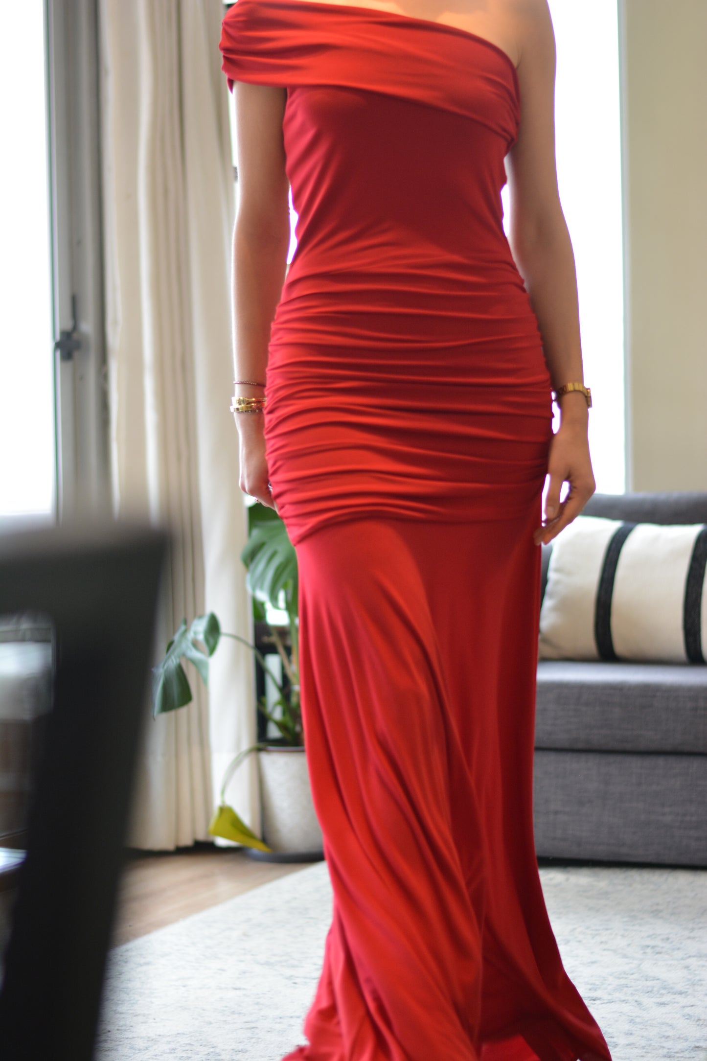 Vestido Rafaela Lycra Rojo