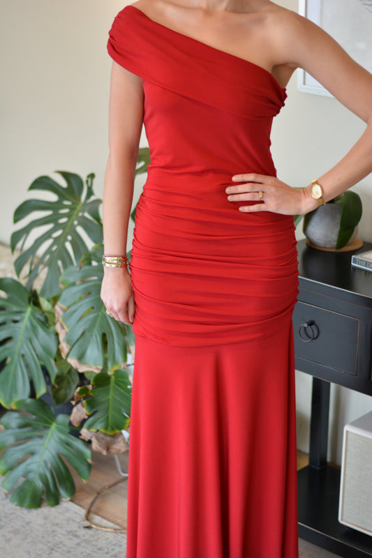 Vestido Rafaela Lycra Rojo