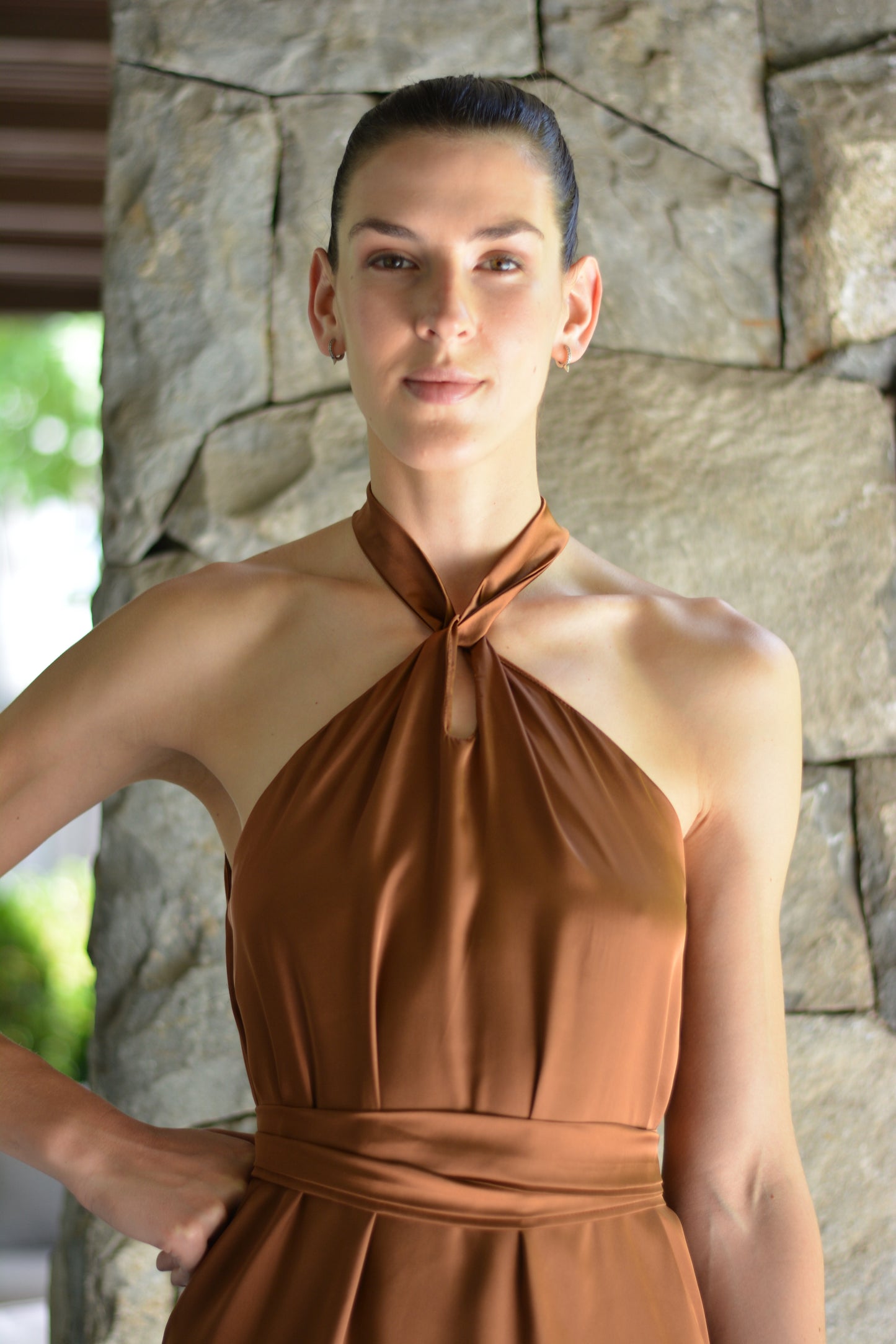 Vestido Puntí Cobre