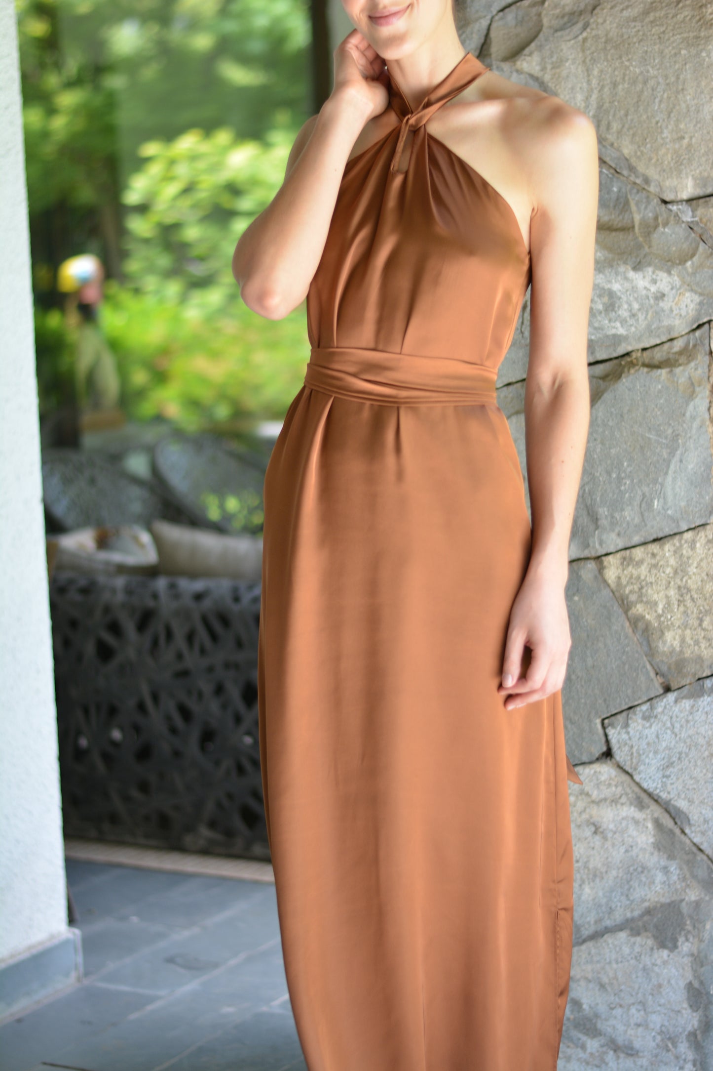 Vestido Puntí Cobre
