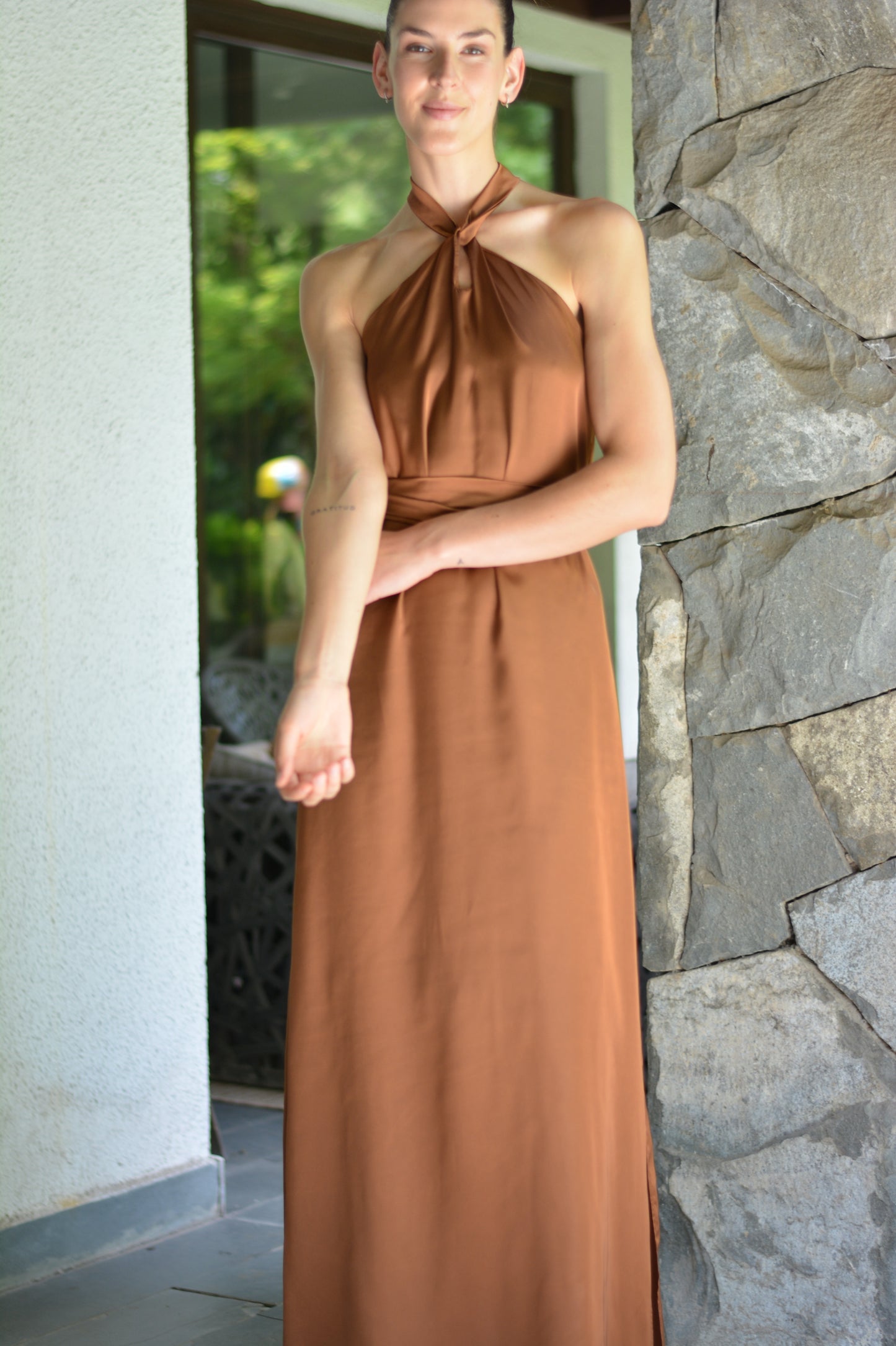 Vestido Puntí Cobre