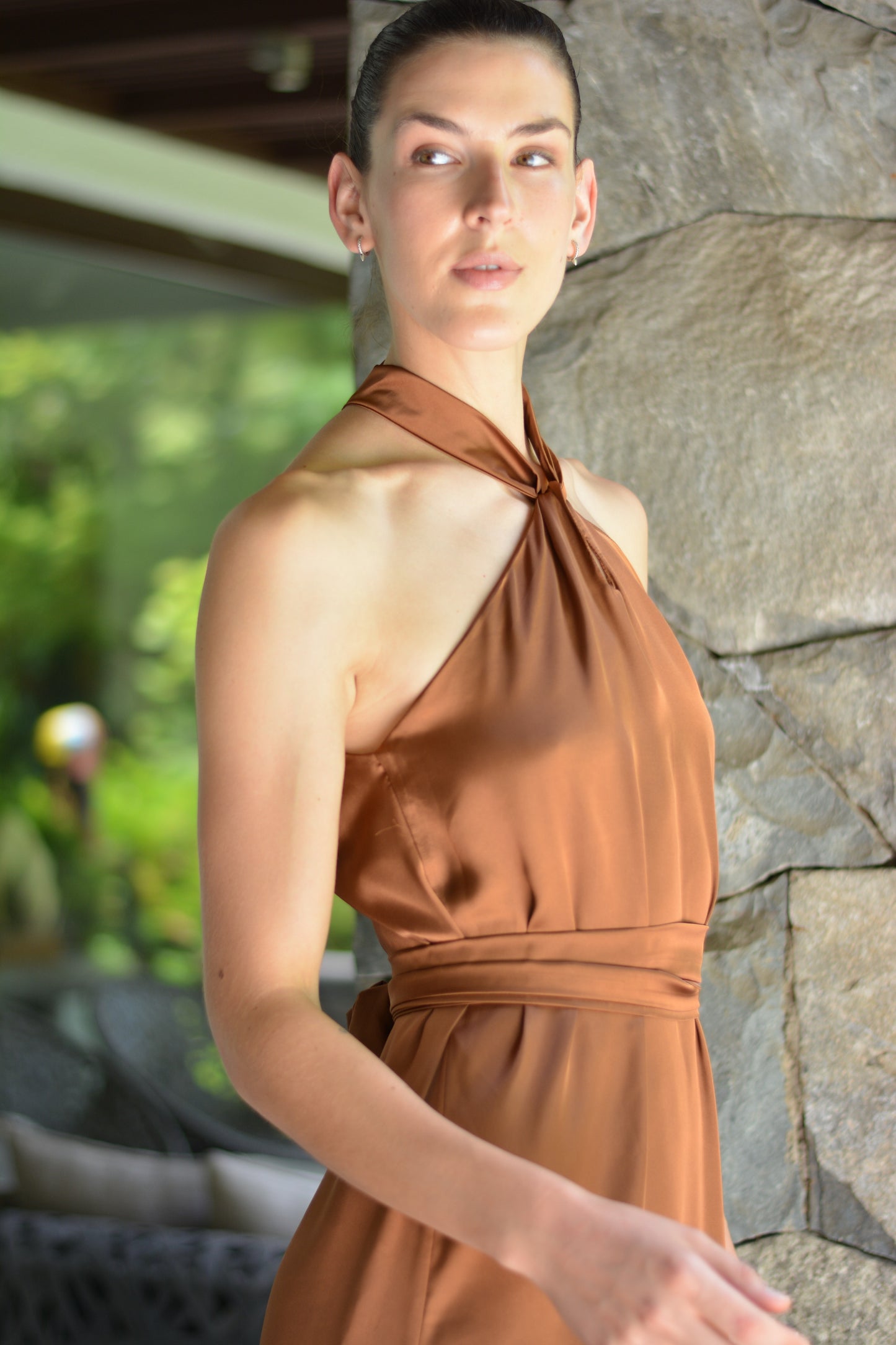 Vestido Puntí Cobre