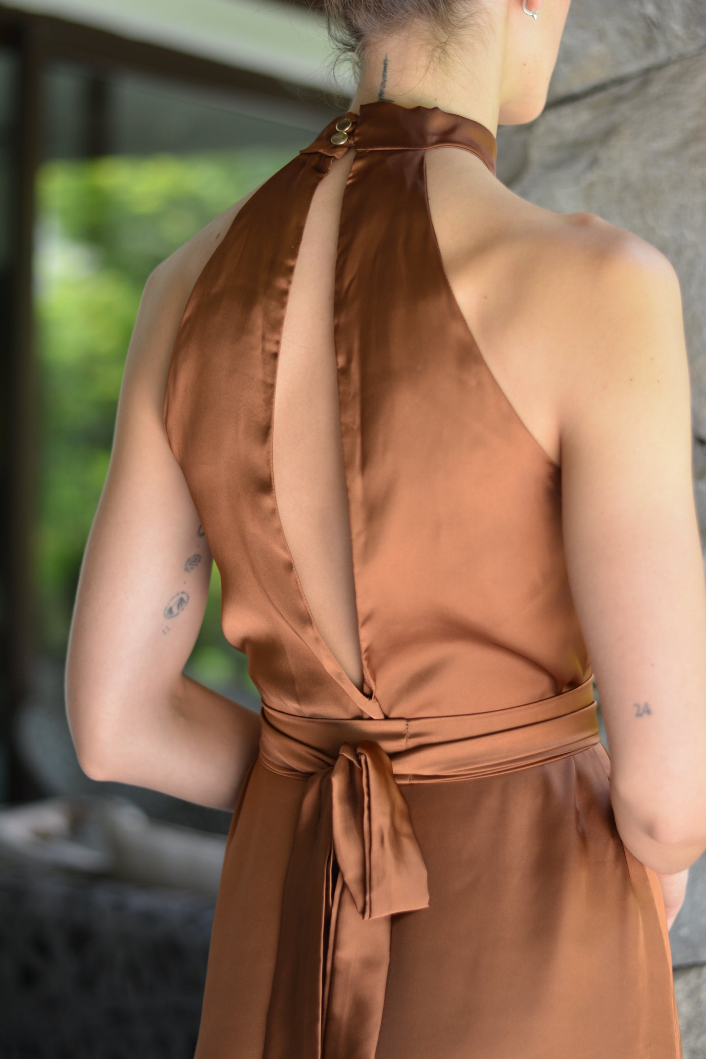 Vestido Puntí Cobre