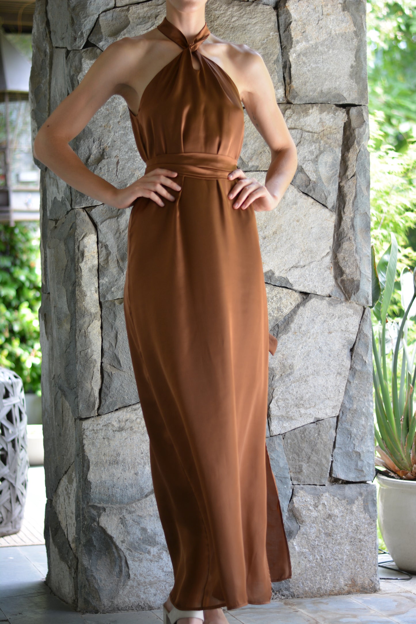 Vestido Puntí Cobre