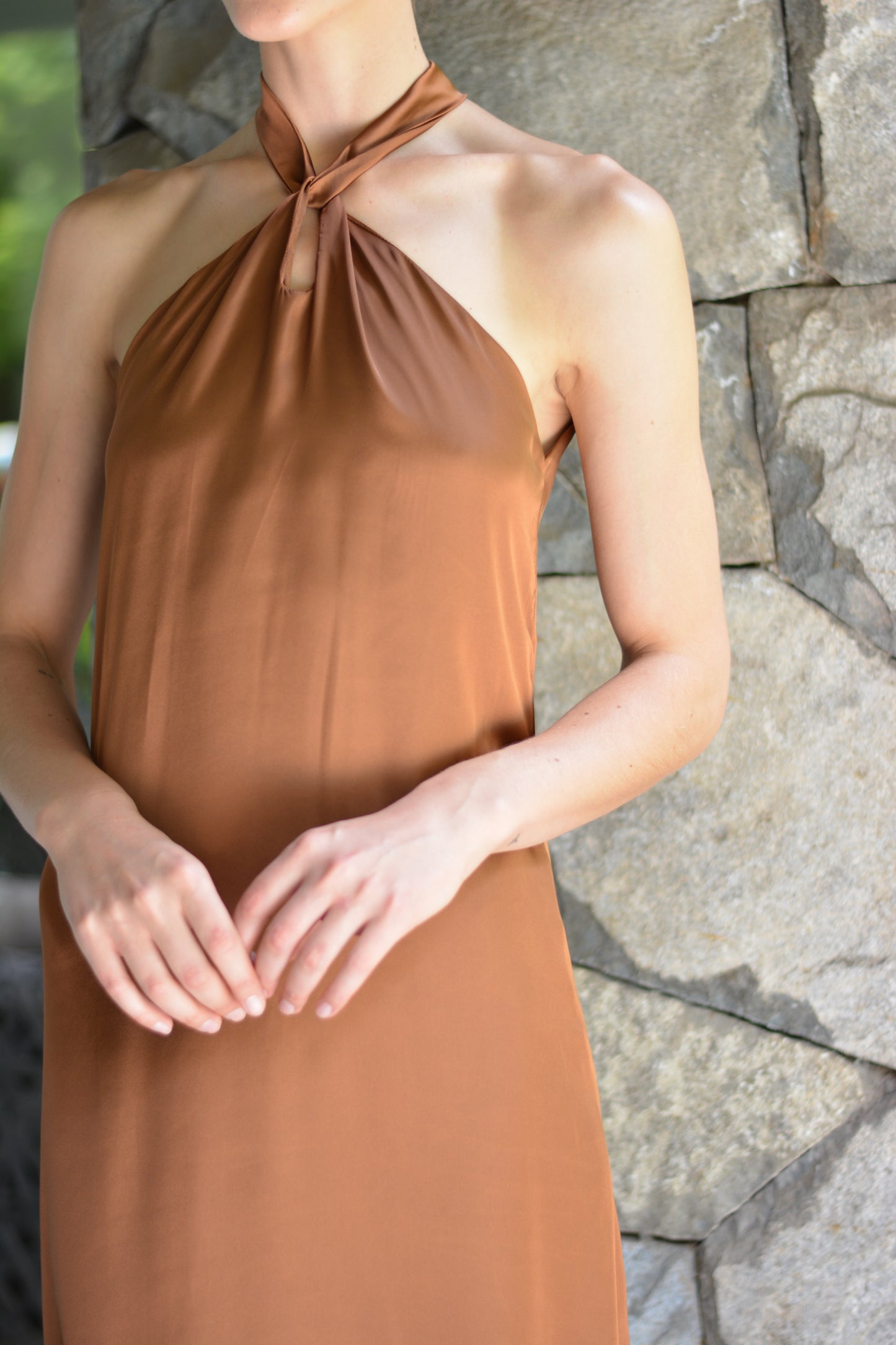 Vestido Puntí Cobre