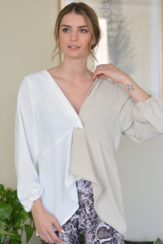 Blusa Dani Blanco/Crudo
