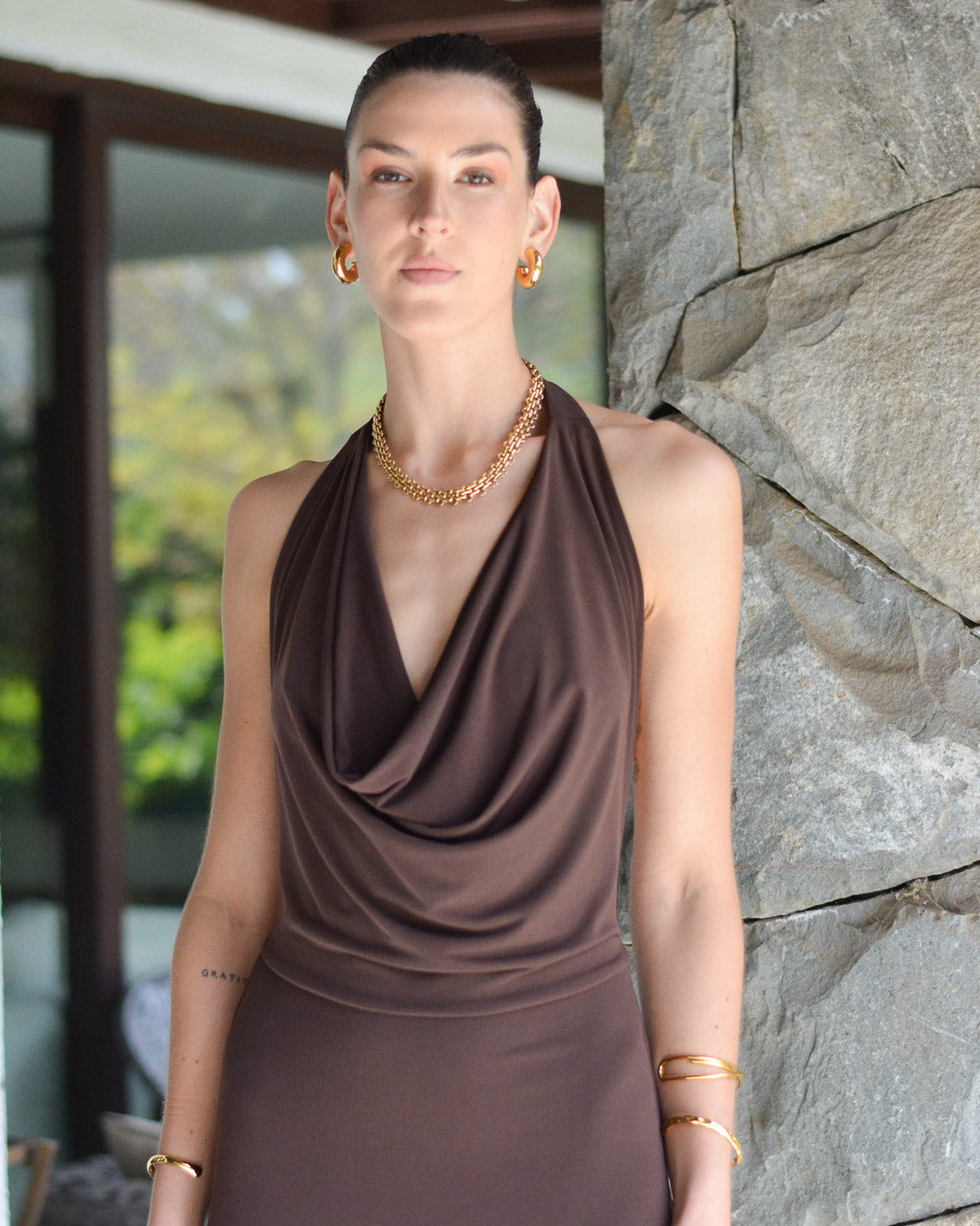 Vestido Lucía Café