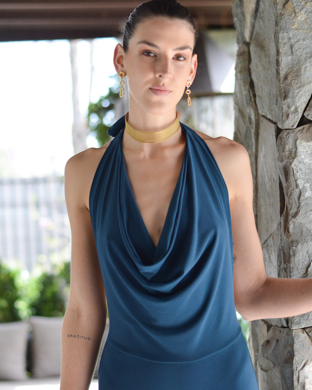 Vestido Lucía Petroleo