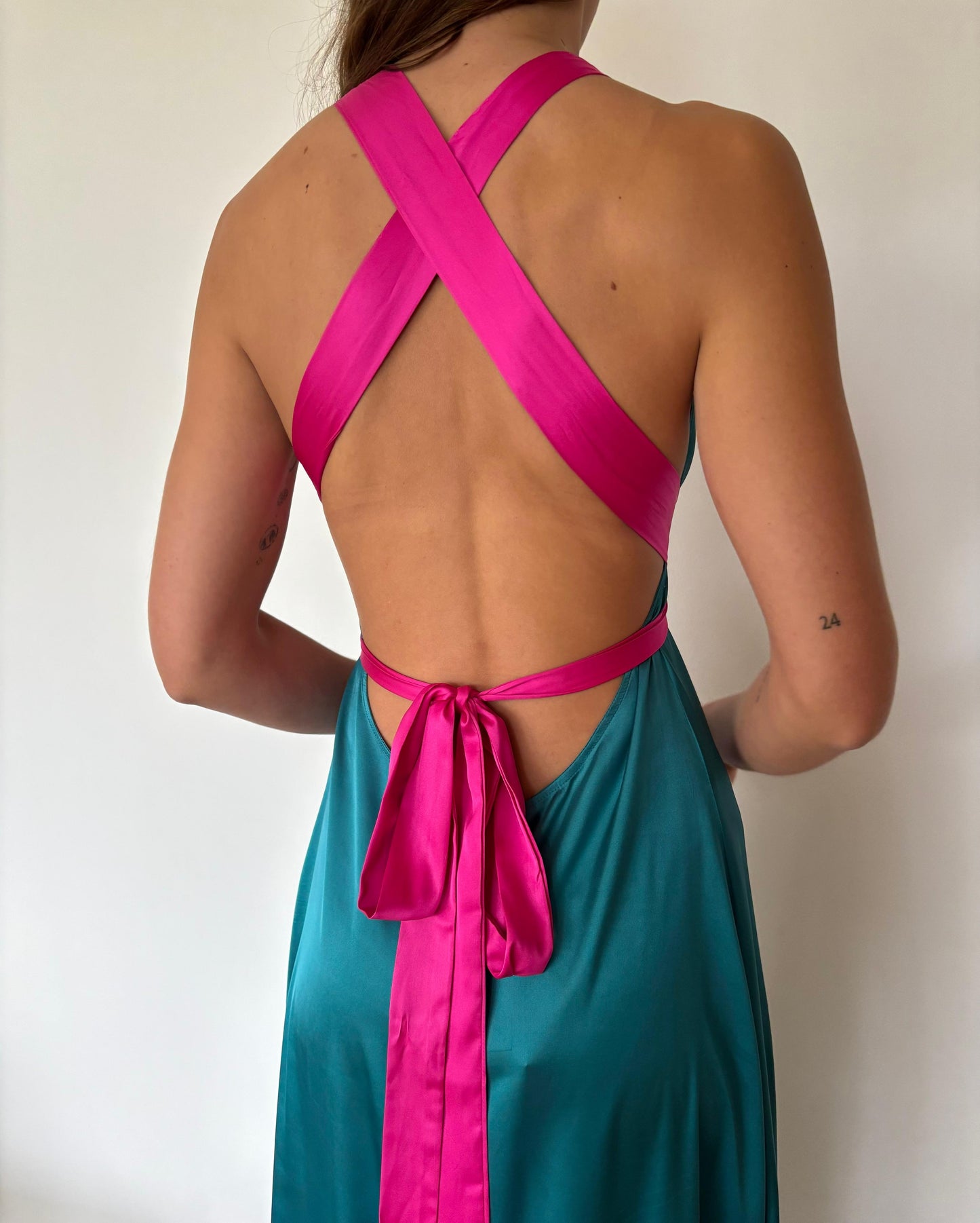 VESTIDO COLOMBA TURQUESA