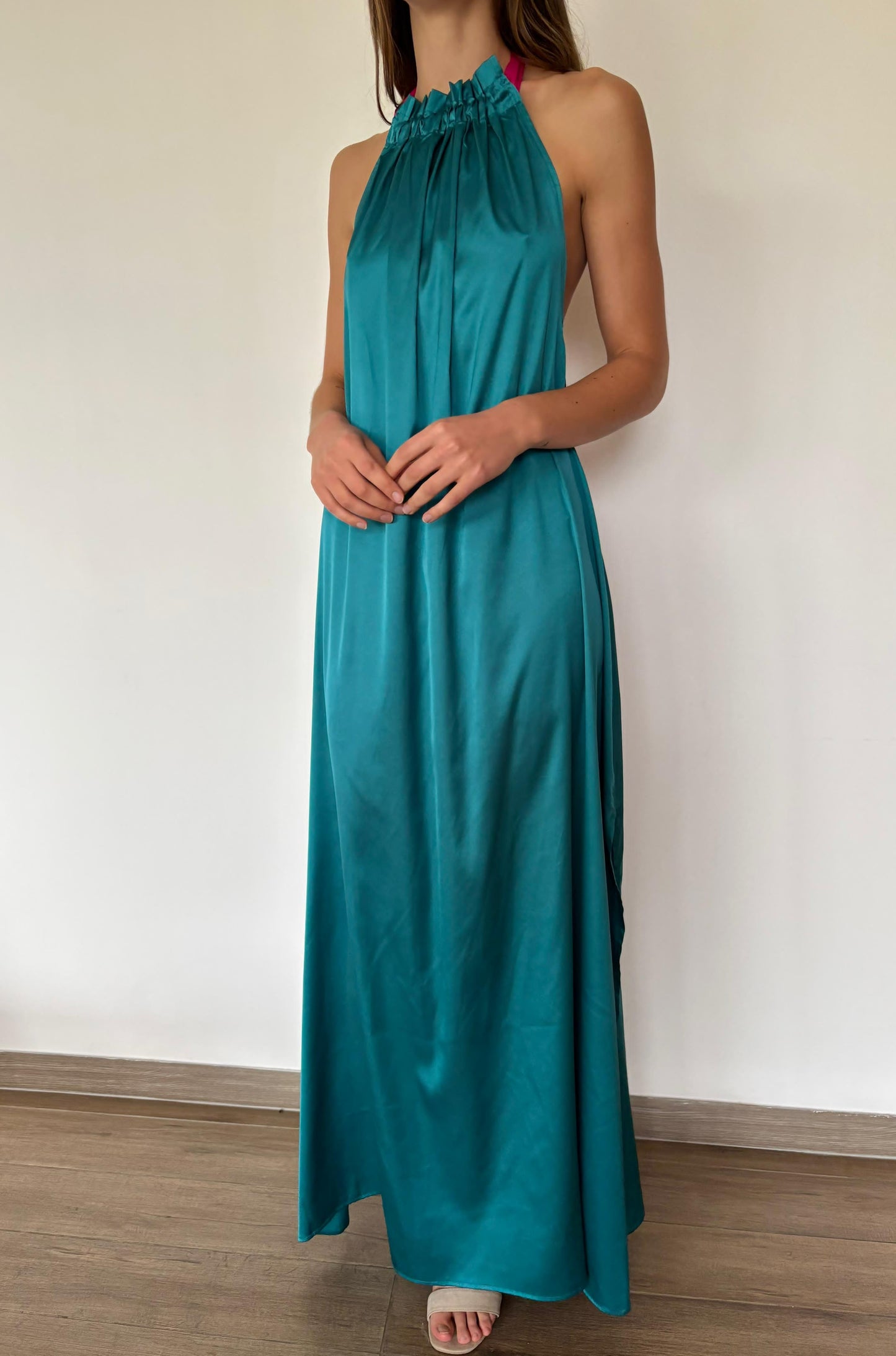 VESTIDO COLOMBA TURQUESA