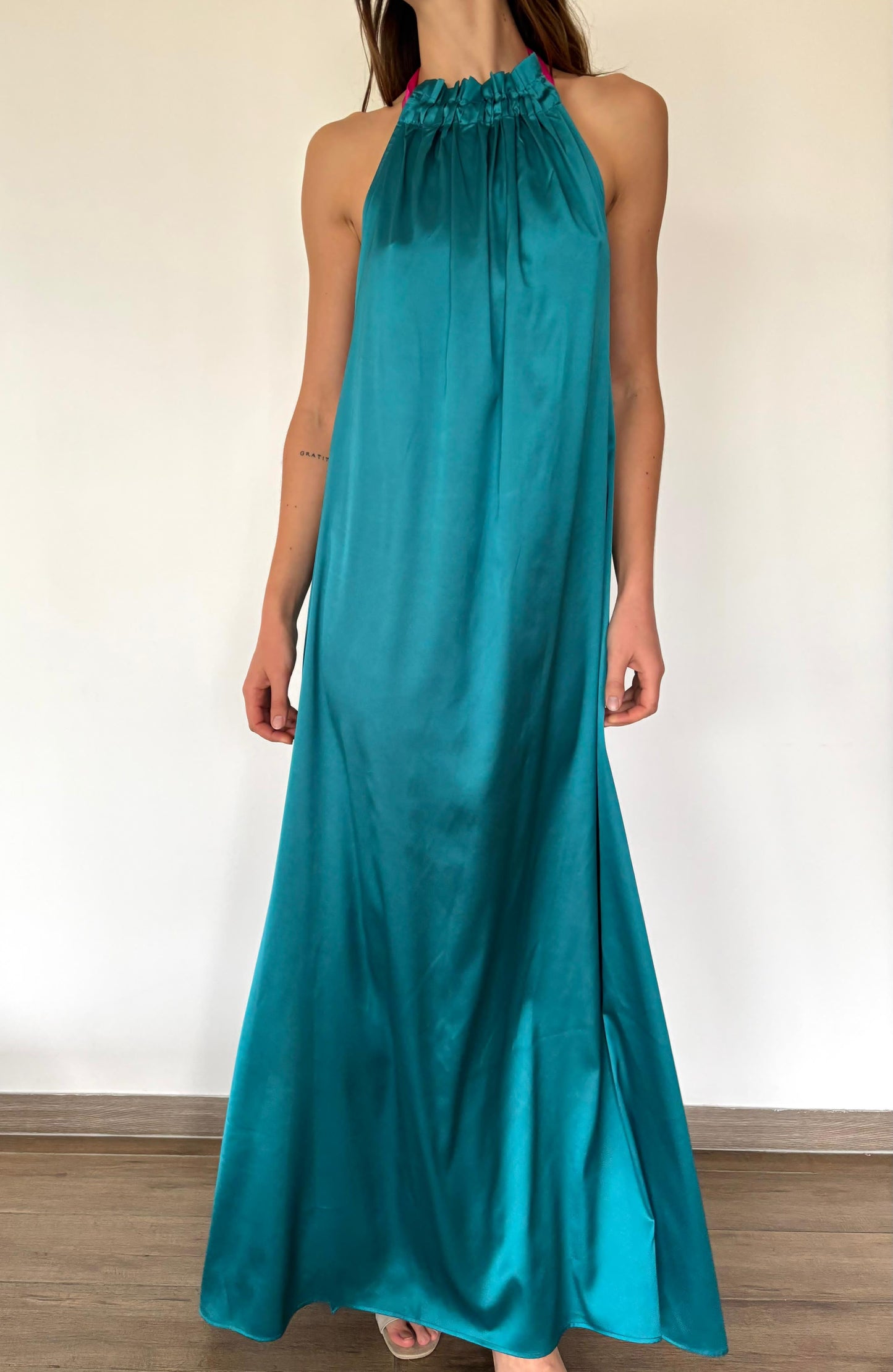 VESTIDO COLOMBA TURQUESA