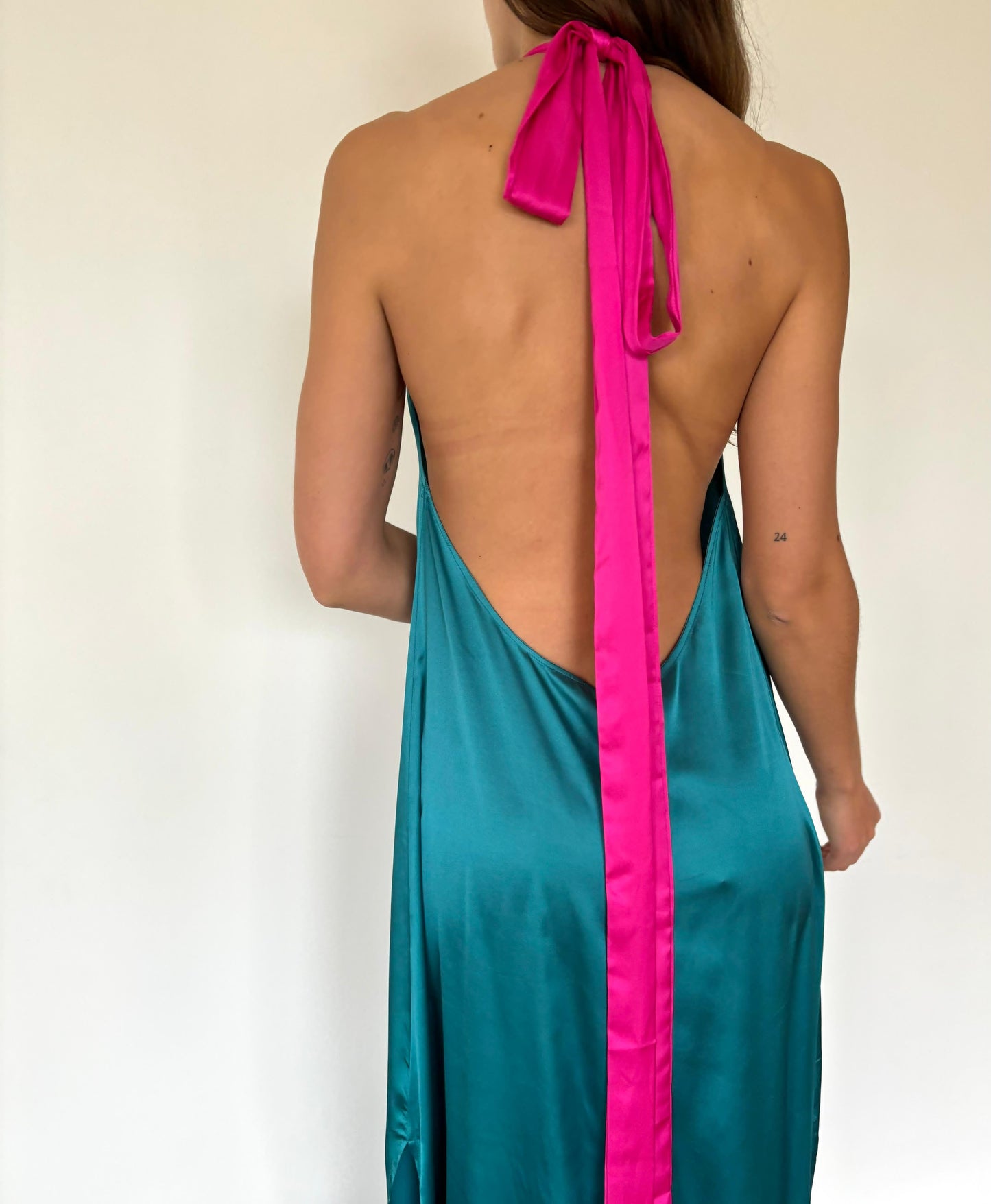 VESTIDO COLOMBA TURQUESA