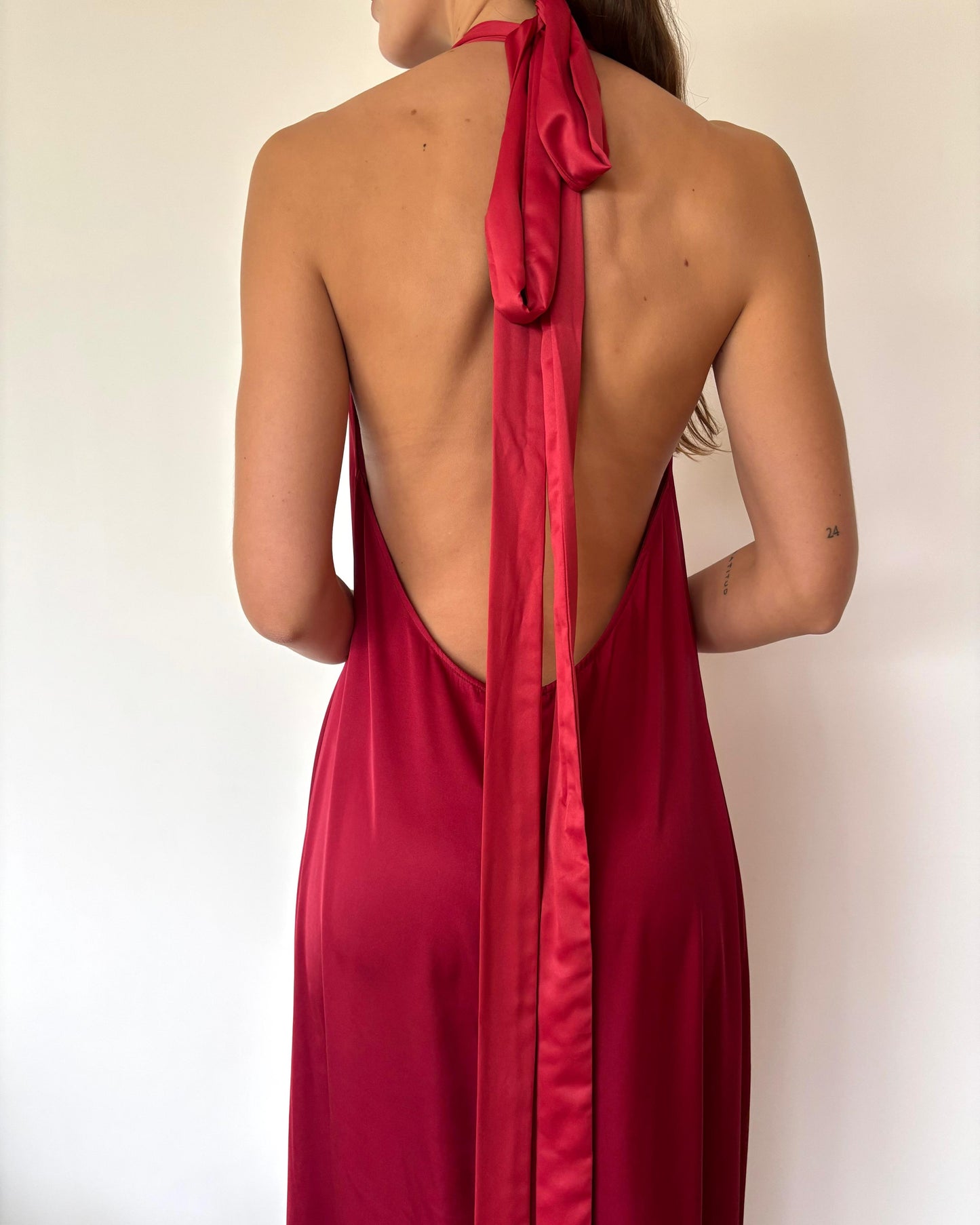 VESTIDO COLOMBA BURDEO