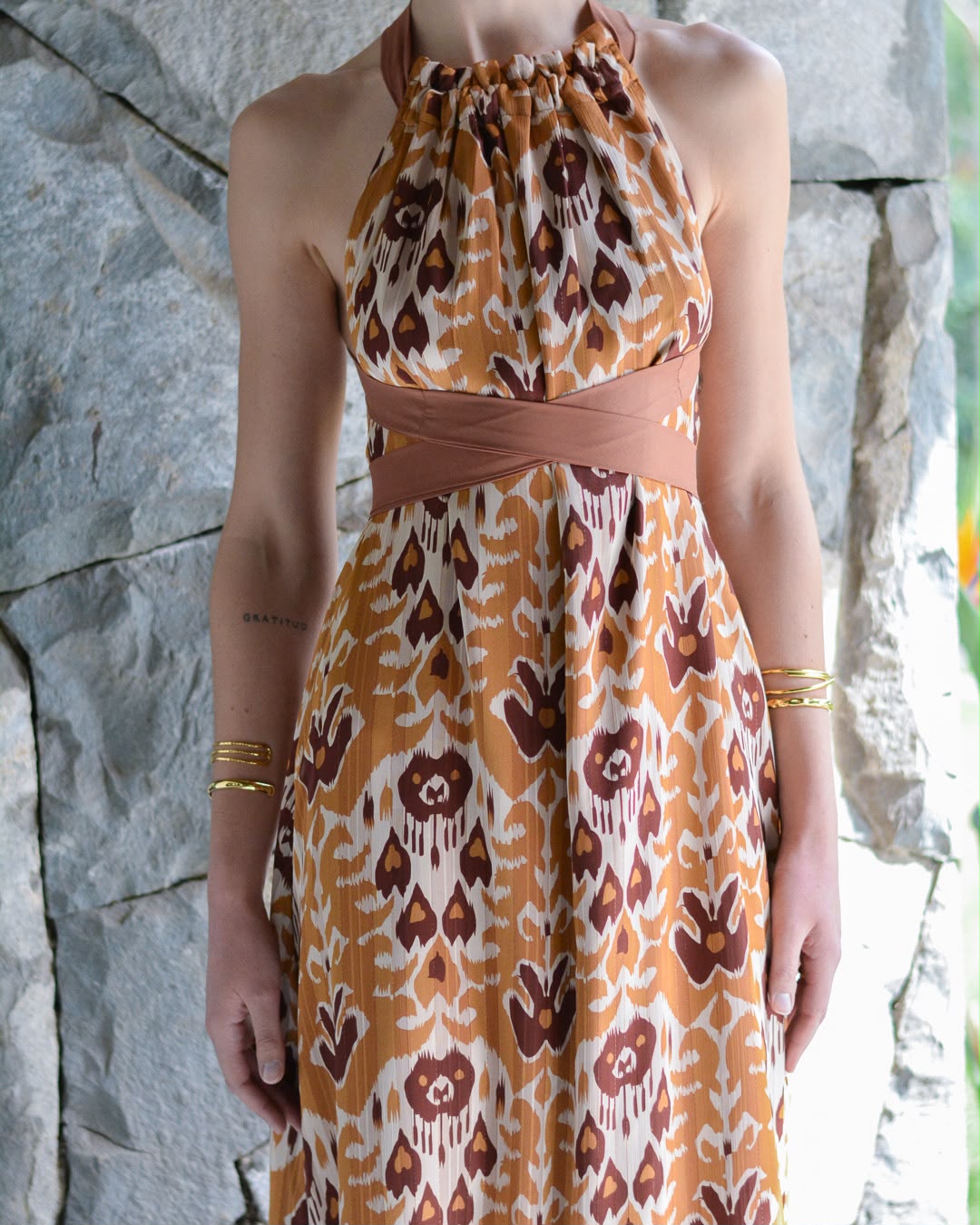 Vestido Colomba Print Café